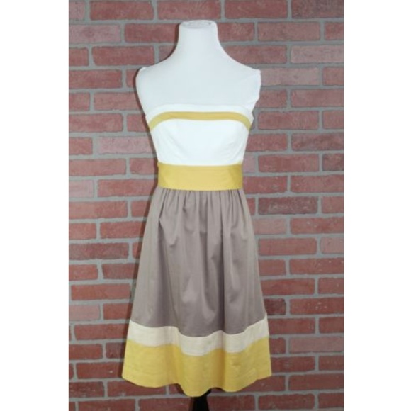 BCBG Paris Color Block Empire Waist Dress - Picture 1 of 7